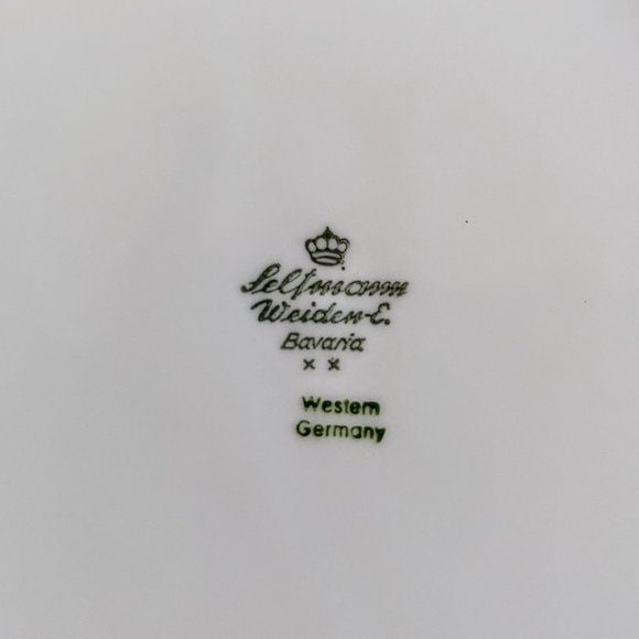 Vintage Leftmann Weiden Plate Bavaria W. Germany Colorful Birds-Bundle of 2 - Picture 8 of 9